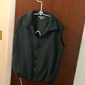 Large, green, Eatsern Mountain Sports fleece vest.